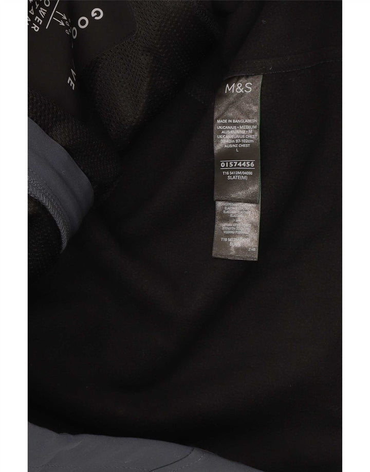 Мужской спортивный костюм Marks & Spencer, большая куртка из полиэстера темно-синего цвета