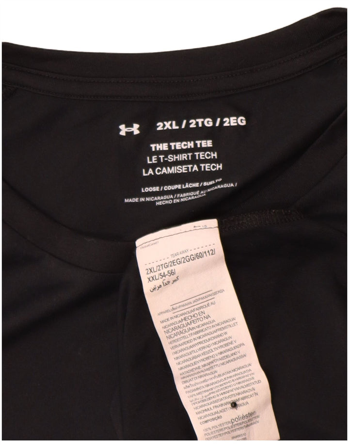 Мужская футболка Under Armour Top 2XL, черный полиэстер