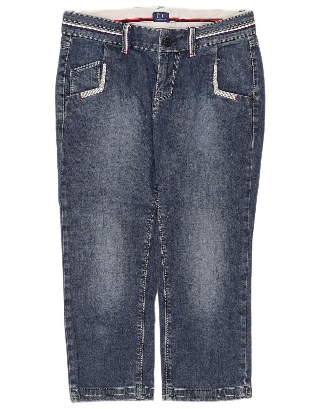 Женские капри Trussardi W26 L20 синие, хлопок