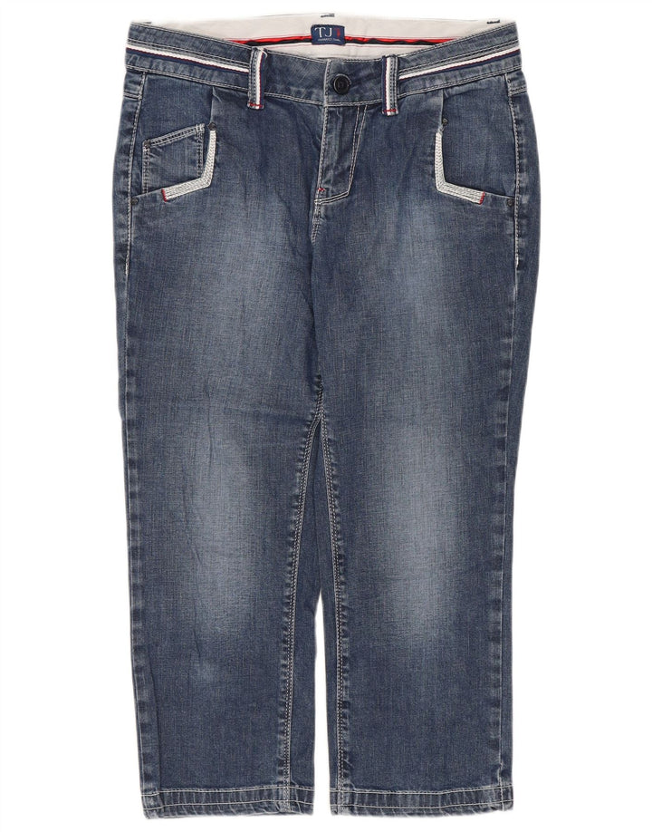 Женские капри Trussardi W26 L20 синие, хлопок
