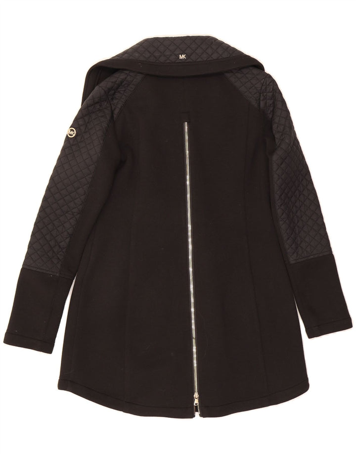 MICHAEL KORS Womens Overcoat UK 10 Small Black Cotton Vintage Michael Kors and Second-Hand Michael Kors from Messina Hembry 