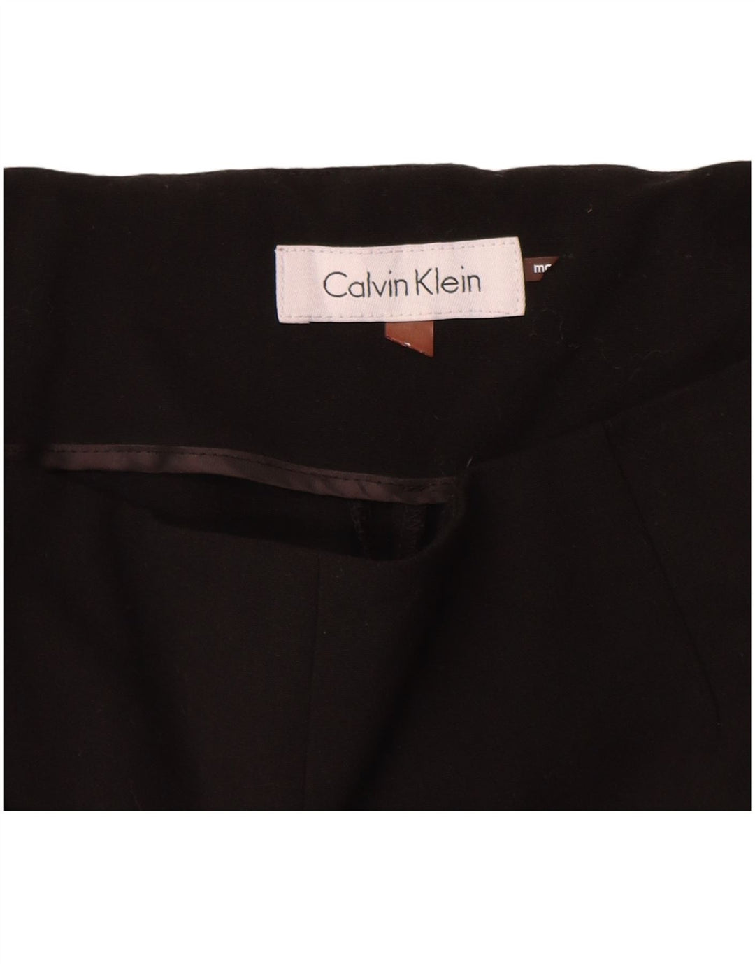 Женские узкие костюмные брюки Calvin Klein W28 L27, черный полиэстер