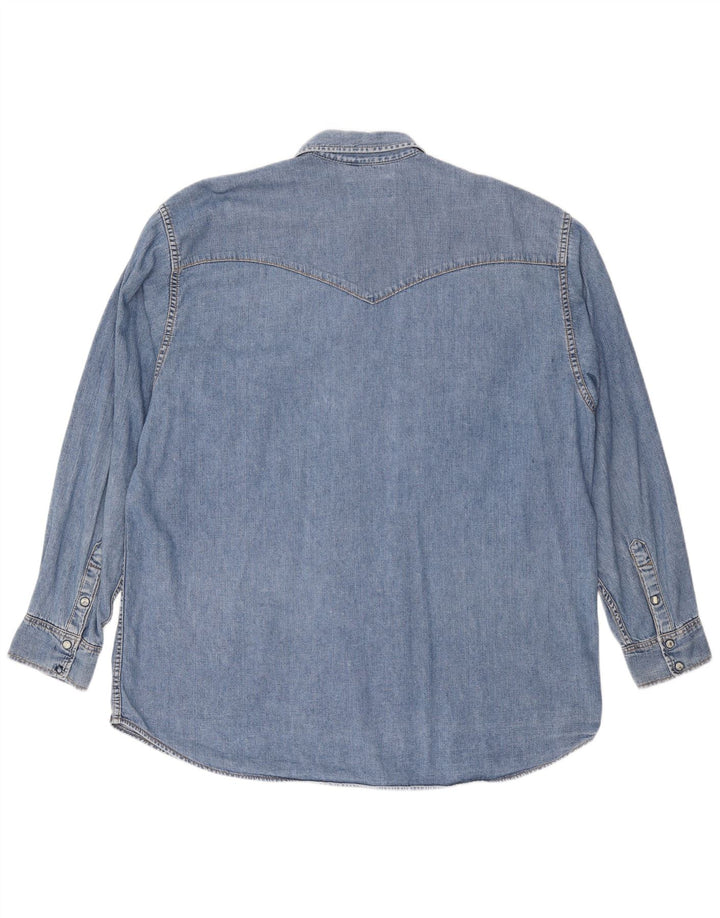 Мужская джинсовая рубашка LEE 2XL, синяя, хлопок