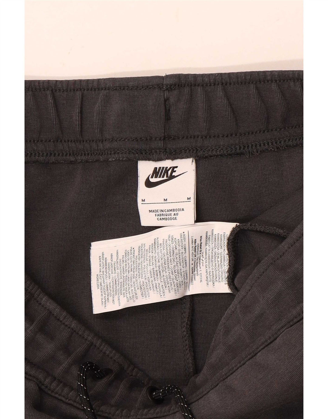Мужские спортивные брюки Nike, джоггеры среднего серого цвета, хлопок