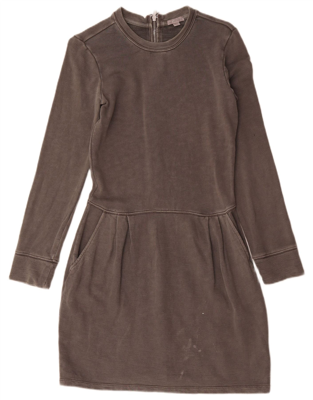 Женское базовое платье с длинным рукавом Gap UK 6 XS, серый хлопок