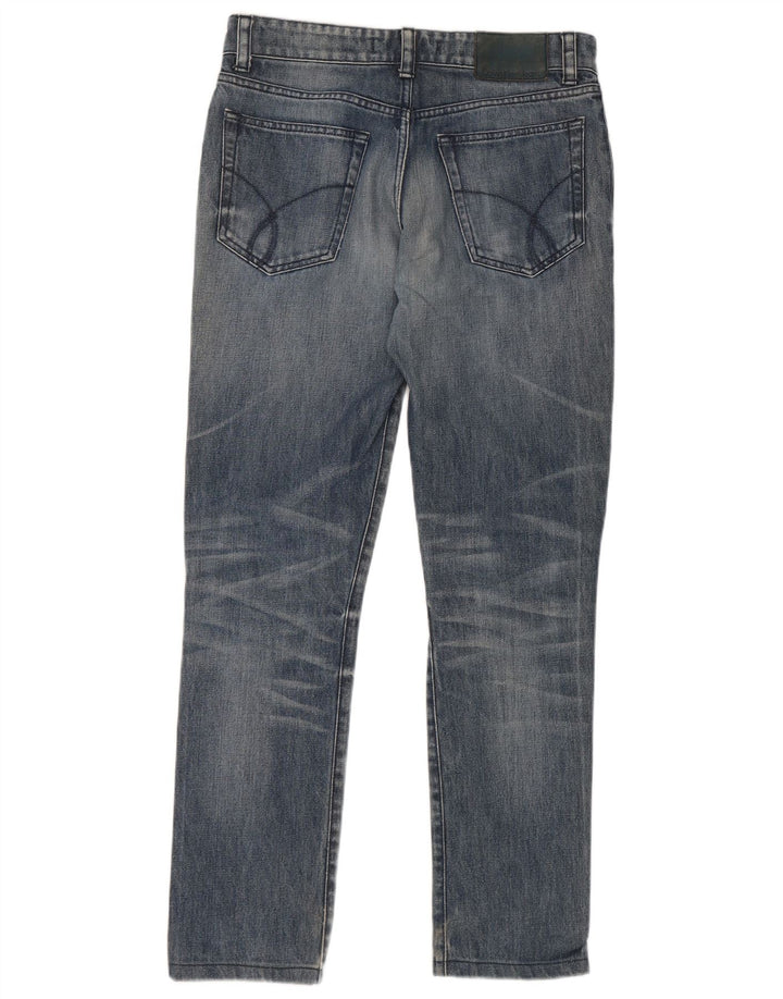 Мужские узкие джинсы Calvin Klein W29 L29, синий хлопок