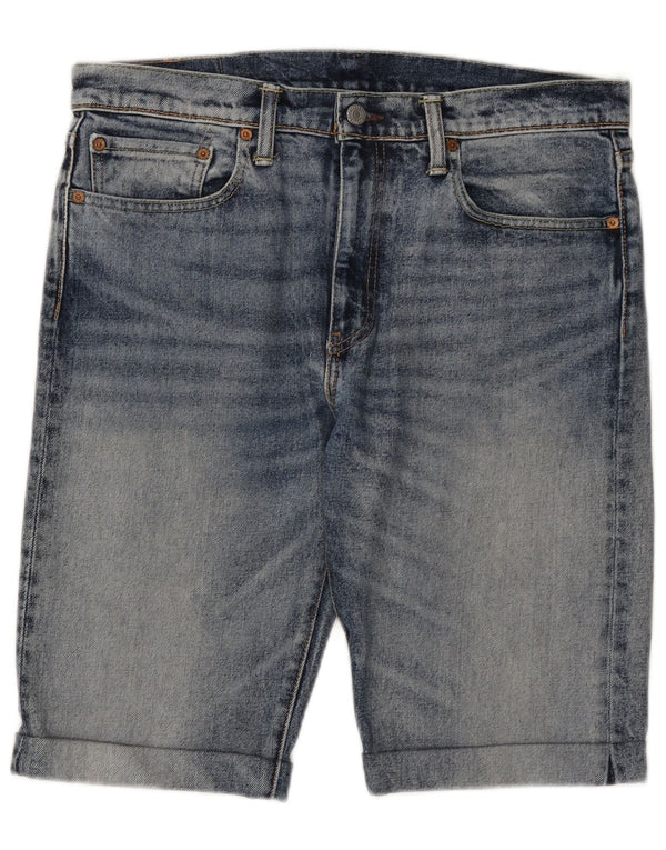 Мужские джинсовые шорты Levi's 502 W34, большие синие, хлопок