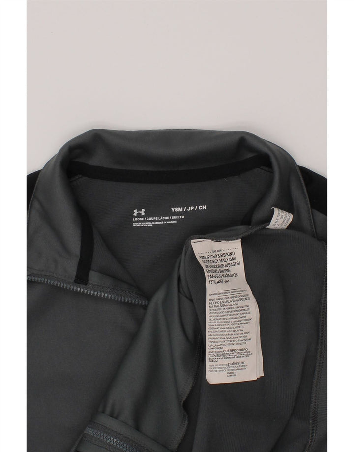 Спортивный костюм UNDER ARMOR для мальчиков, верхняя куртка, 7–8 лет, маленький серый цвет с блоками