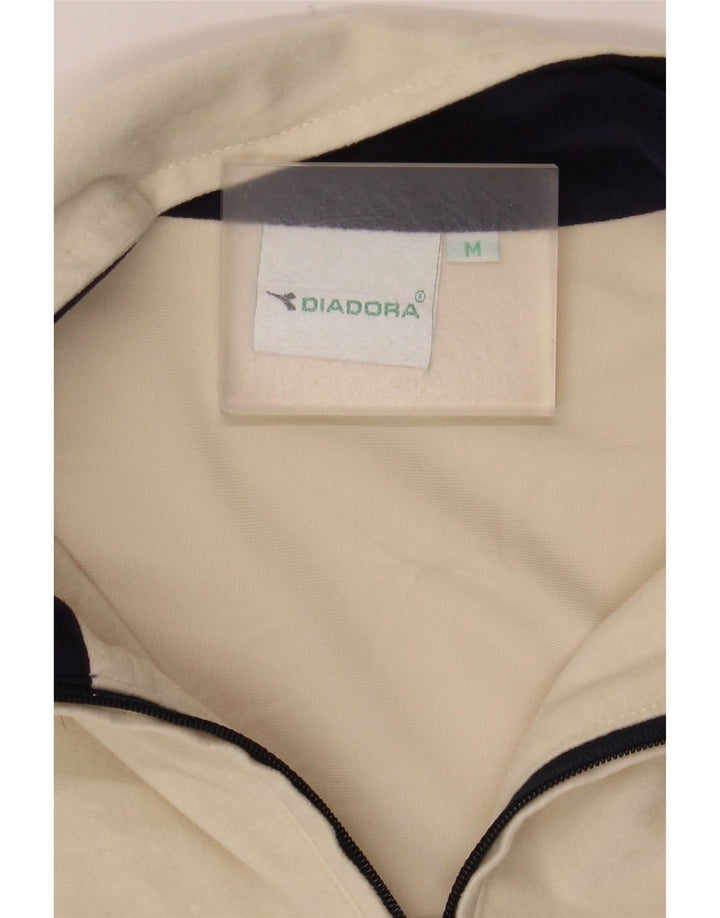 Мужской спортивный костюм Diadora, верхняя куртка среднего бежевого цвета с цветными блоками