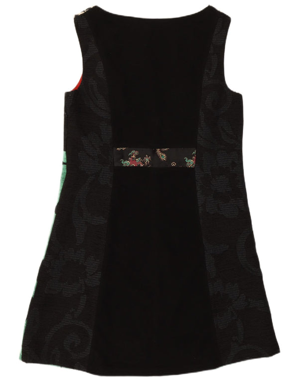 Женское платье-футляр без рукавов с абстрактным узором Desigual EU 44 XL, черное