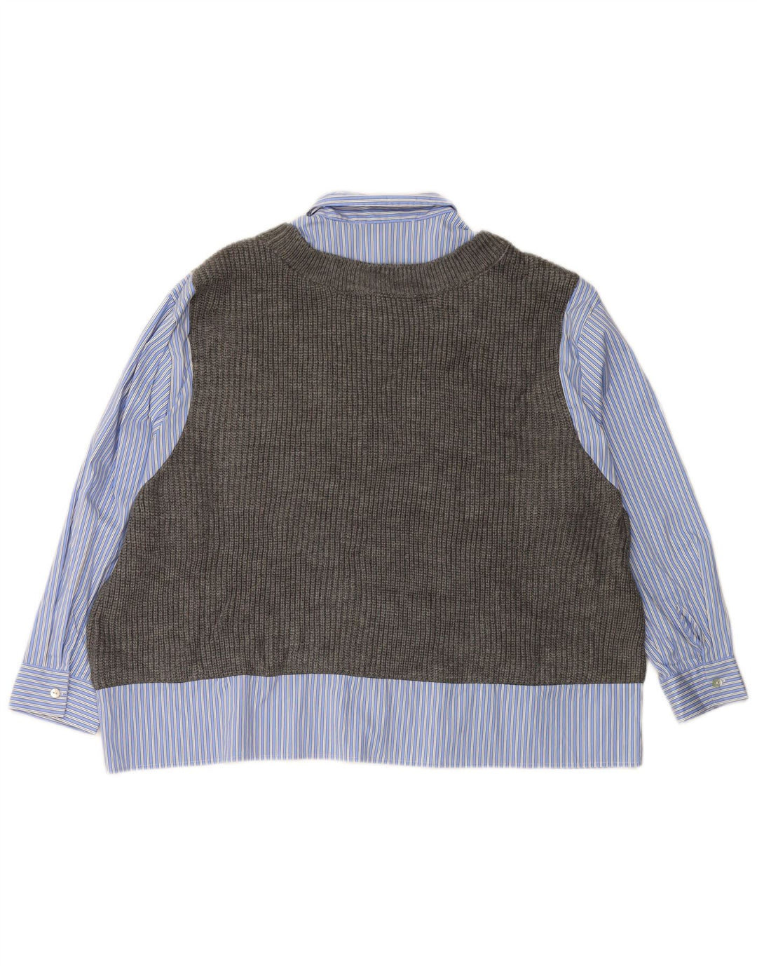 Женская трикотажная рубашка без рукавов ZARA UK 6 XS в синюю полоску