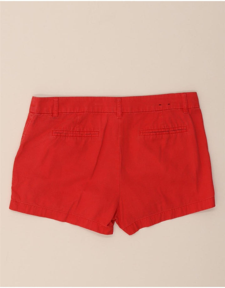 J. CREW Womens Chino Shorts US 12 Large W36 Red Cotton Vintage J. Crew and Second-Hand J. Crew from Messina Hembry 