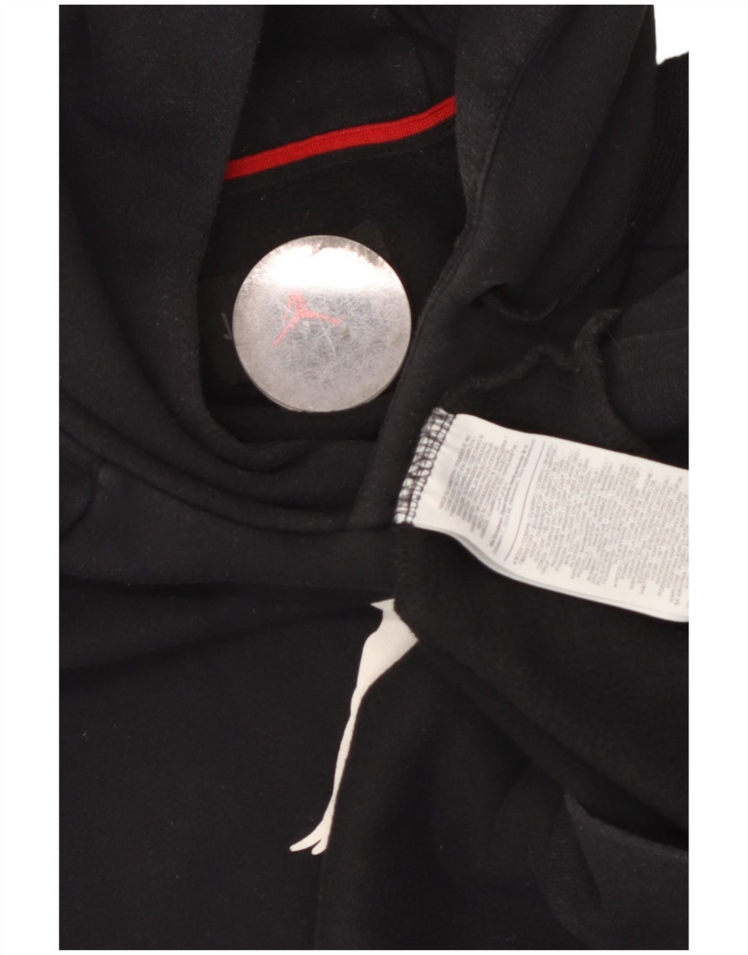 Мужской джемпер с капюшоном JORDAN, черный, хлопковый, с рисунком