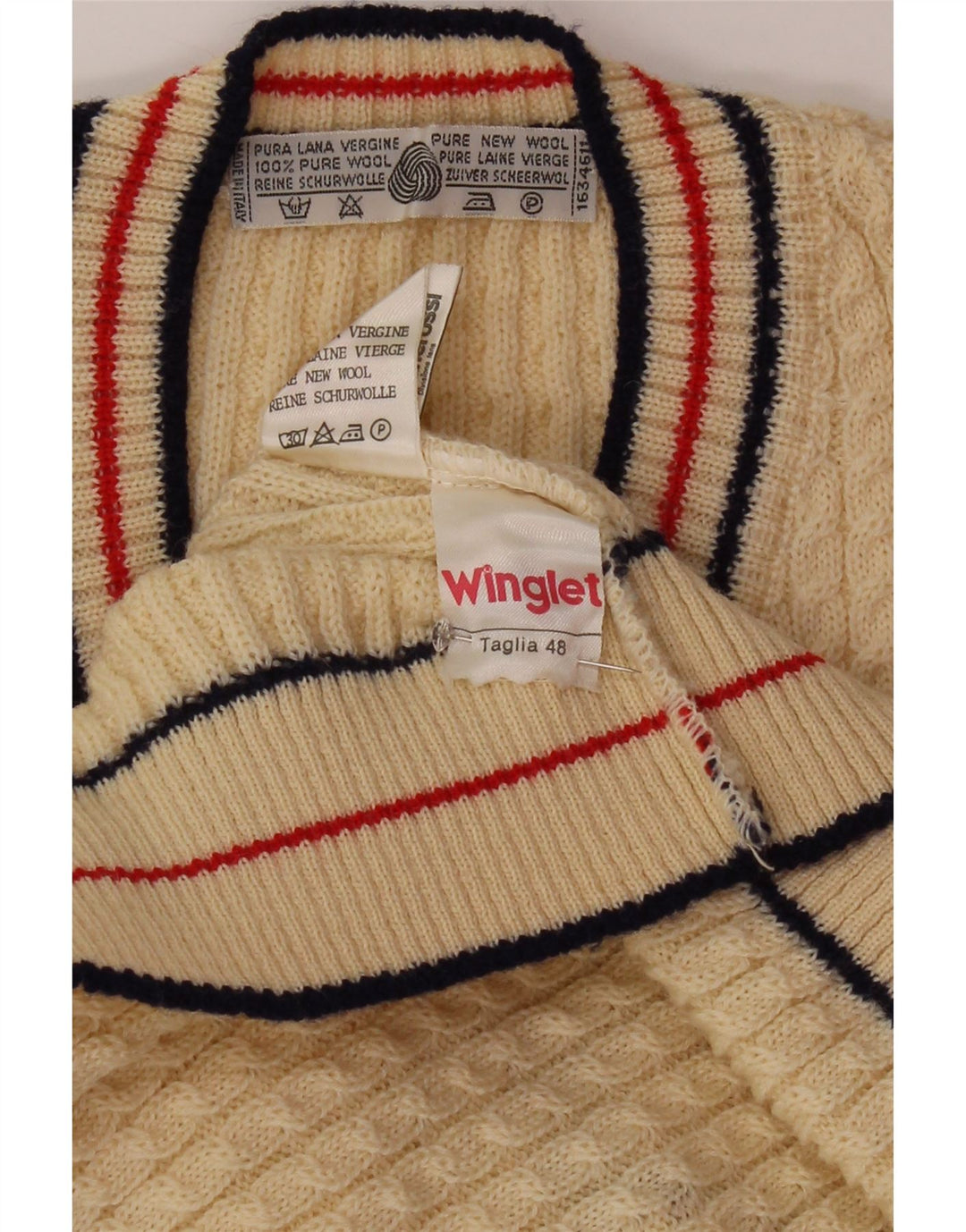 Мужская майка Winglet Vest IT 48 Medium Off White Wool