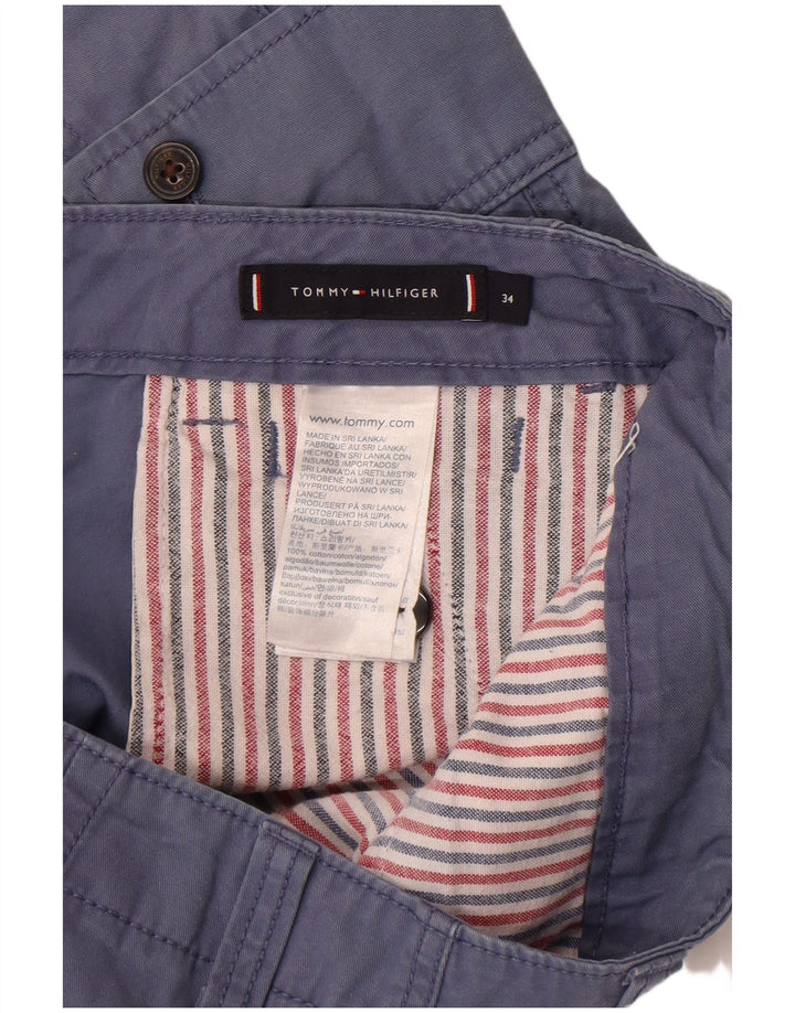 Мужские шорты карго Tommy Hilfiger W34, большие, темно-синие, хлопок