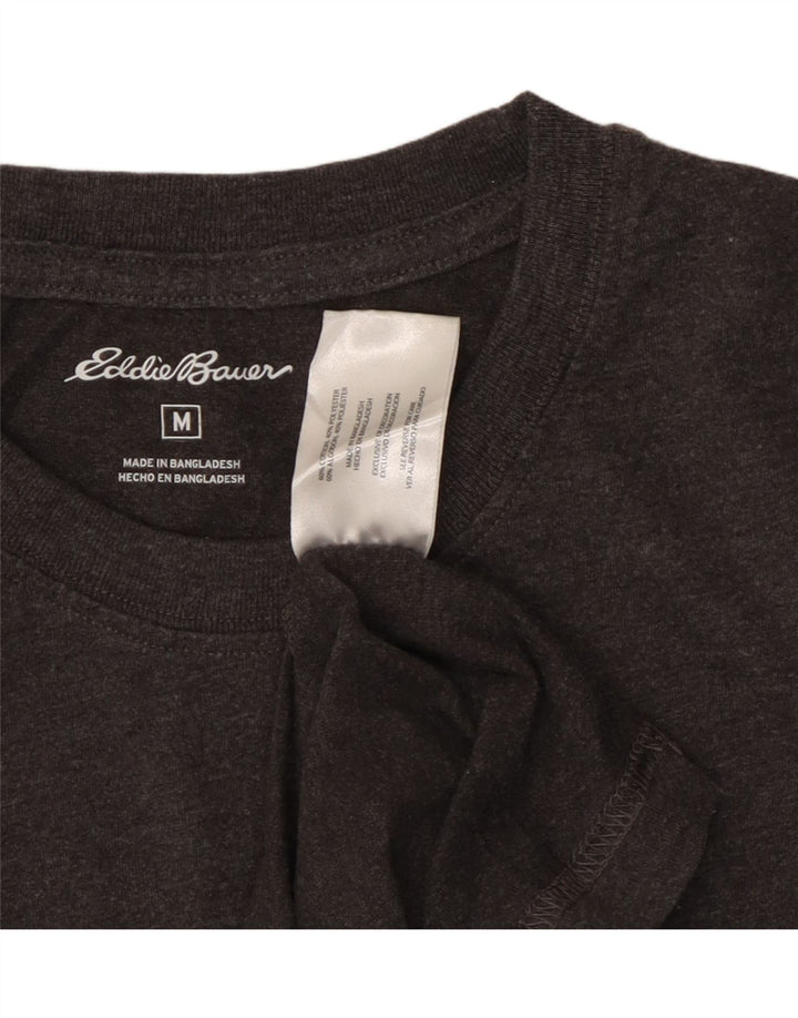EDDIE BAUER Мужской топ с длинным рукавом, средний серый хлопок