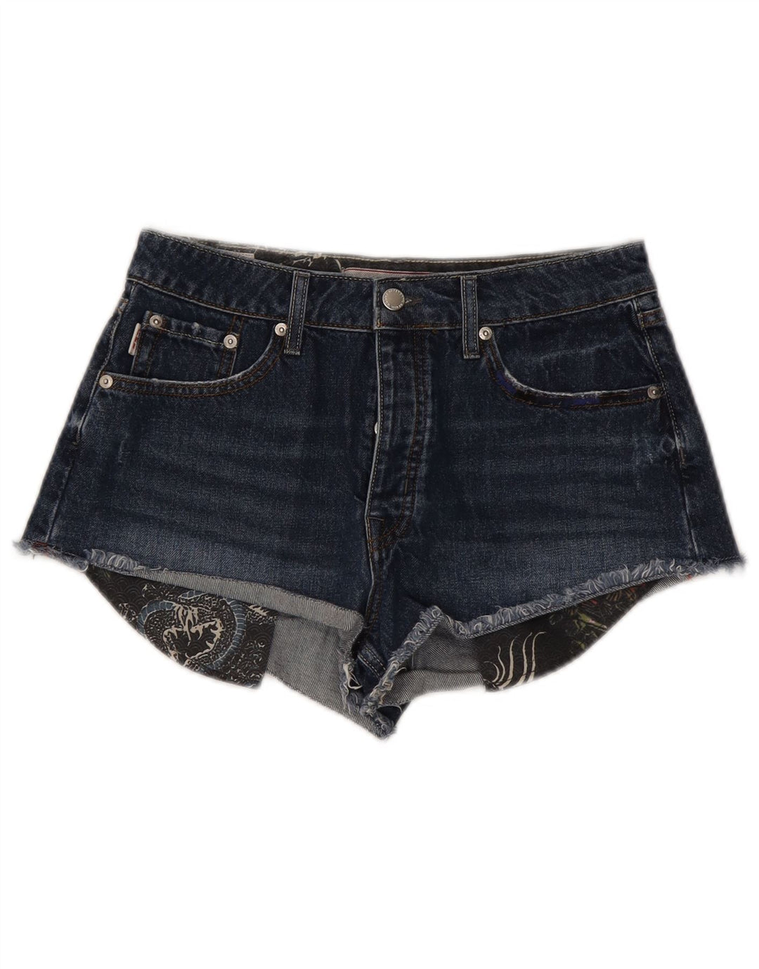 Женские джинсовые шорты Superdry W28, средний темно-синий, хлопок