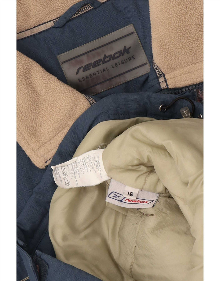 Утепленная куртка Reebok для мальчиков 15–16 лет, синяя, нейлон