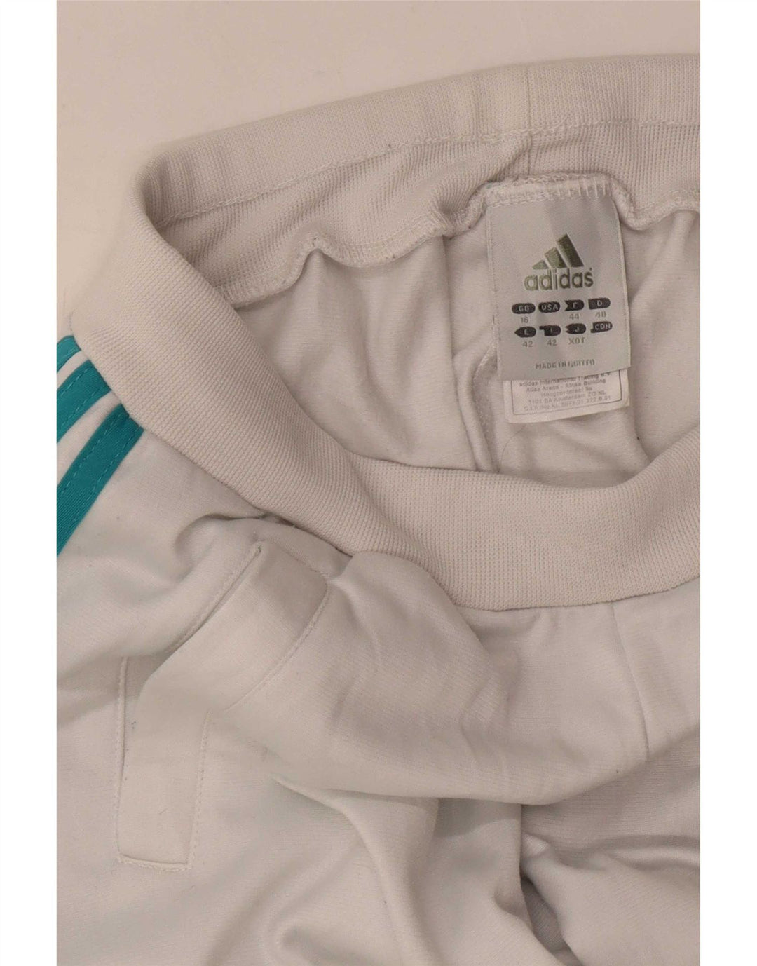 Женские спортивные брюки Adidas Joggers UK 16, большой белый полиэстер