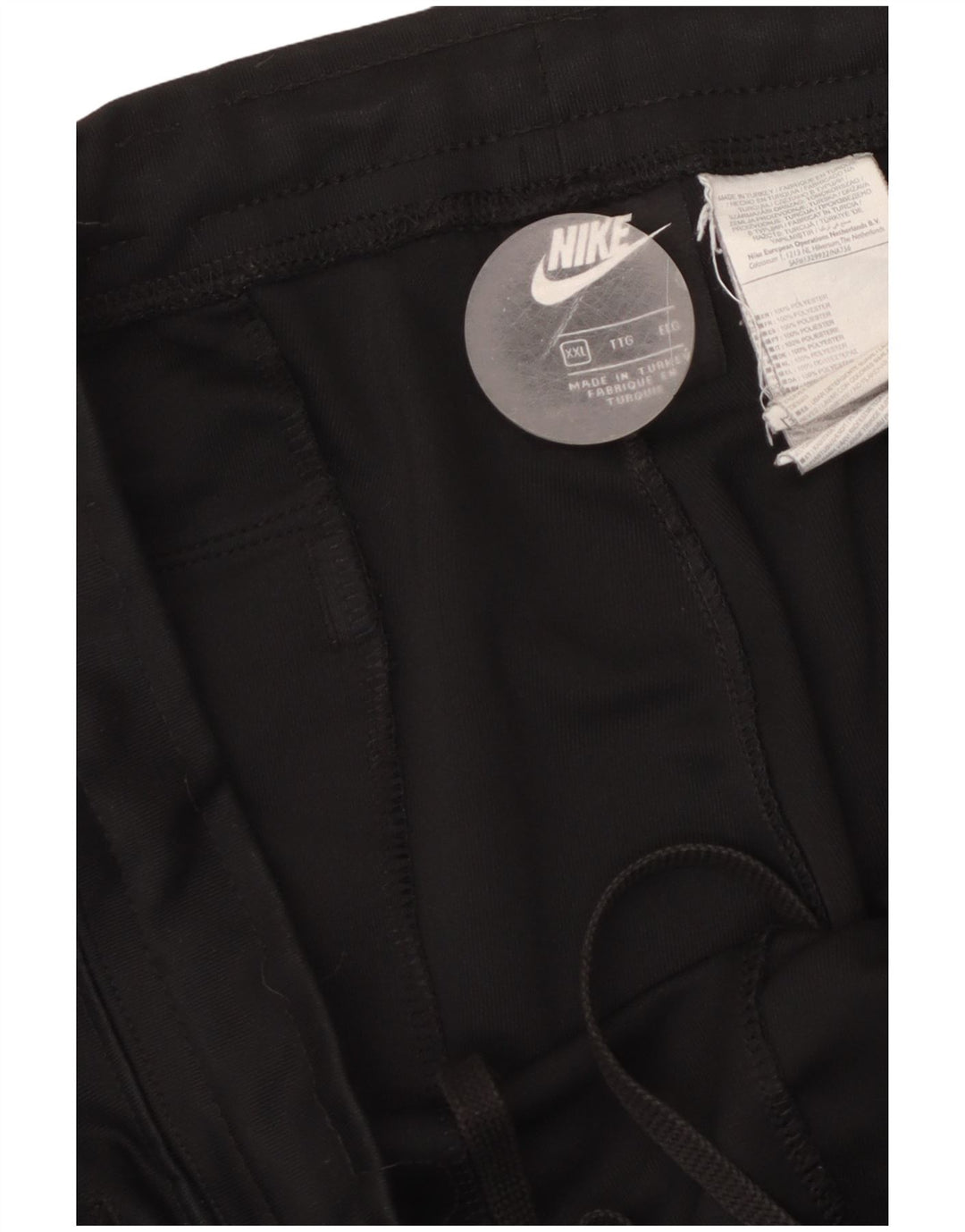 Мужские спортивные брюки NIKE с графическим рисунком 2XL, черный полиэстер