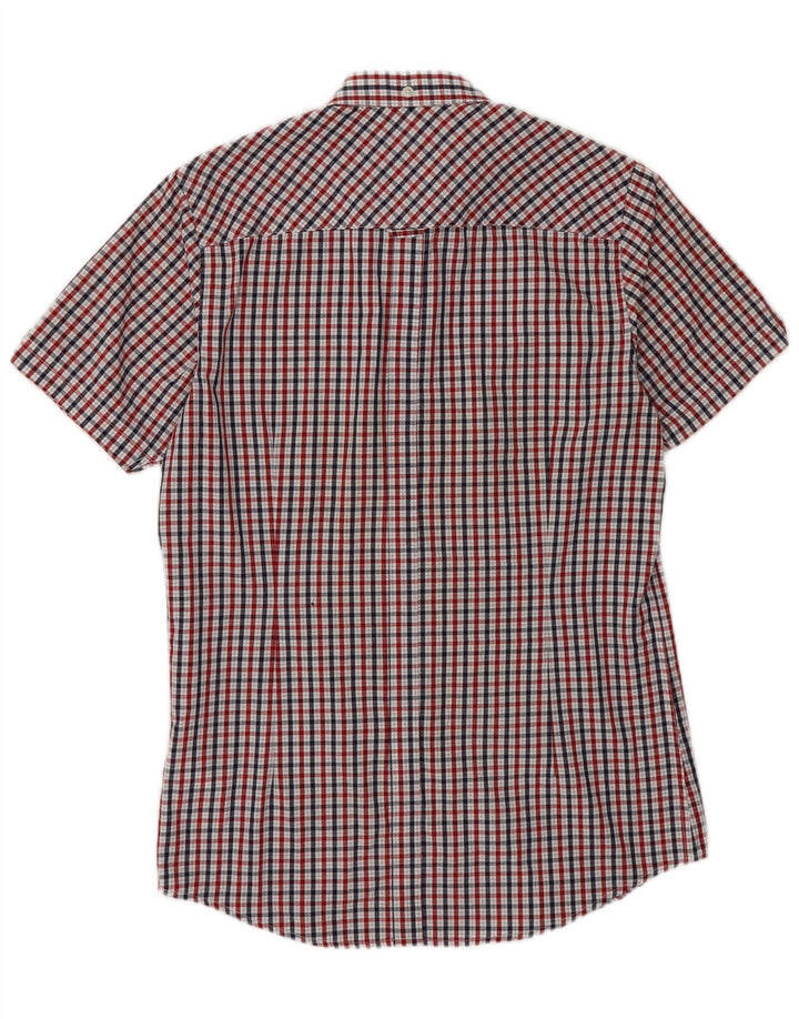 Мужская фирменная рубашка с коротким рукавом Ben Sherman, маленькая разноцветная клетка