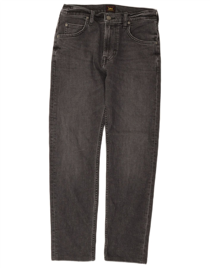 Мужские прямые джинсы Lee Rider W28 L28, серый хлопок