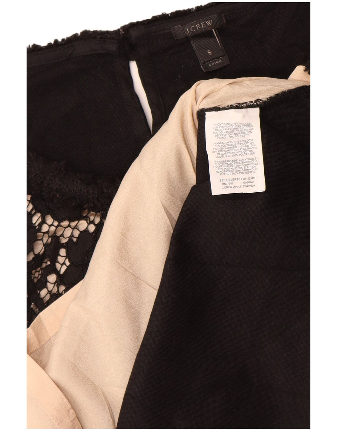 Женская блузка без рукавов J. CREW, топ UK 10, маленькая черная вискоза с цветочным принтом