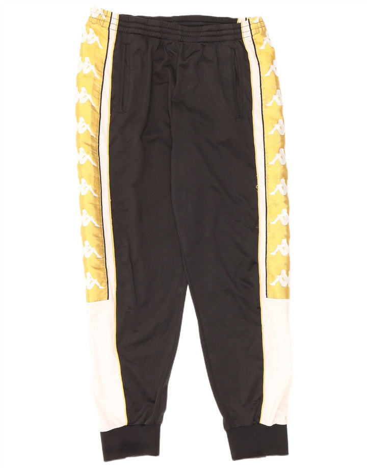 KAPPA Мужские спортивные брюки с графическим рисунком, брюки-джоггеры, большие черные цветные блоки