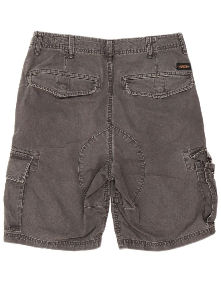 Мужские шорты-карго Superdry W30, хлопок среднего серого цвета