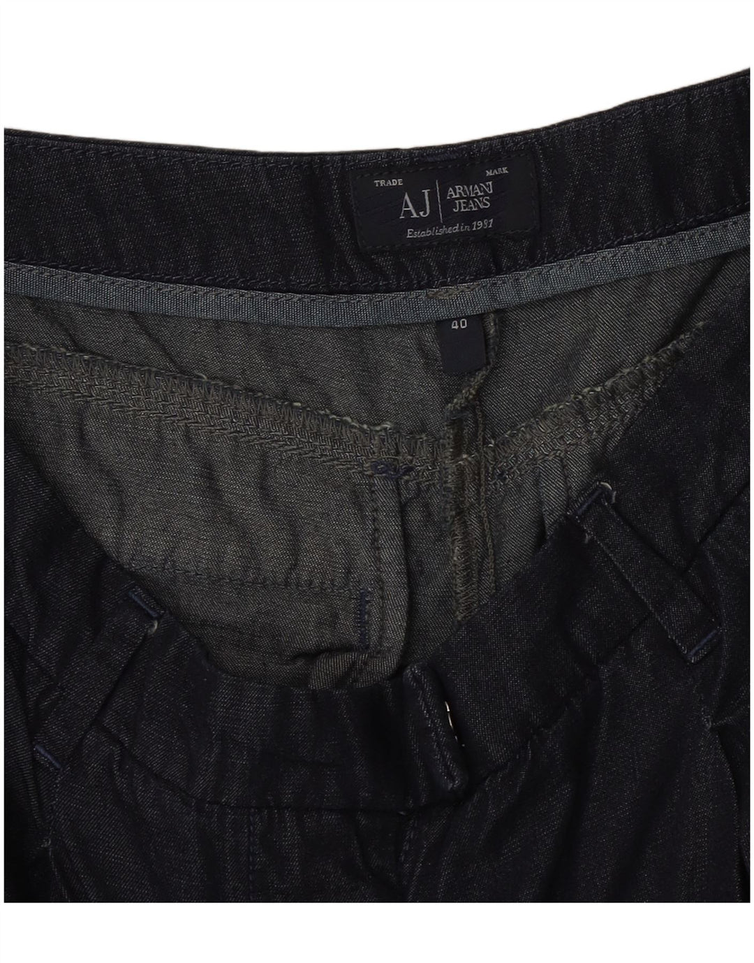 Женские прямые джинсы Armani IT 40 Small W30 L25 Темно-синие