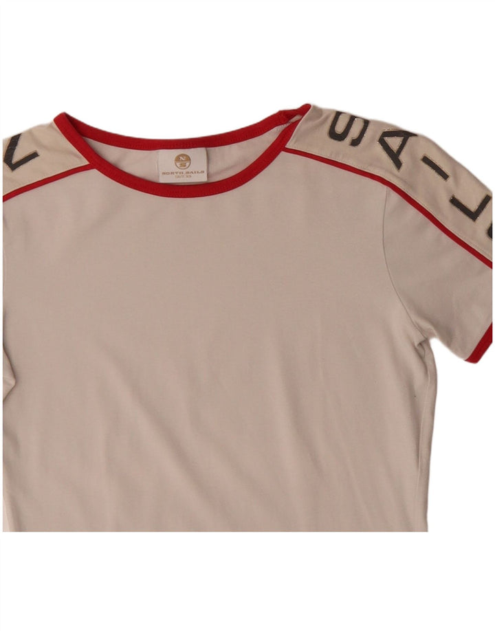 Женская футболка с рисунком North Sails Top UK 6 XS Белая