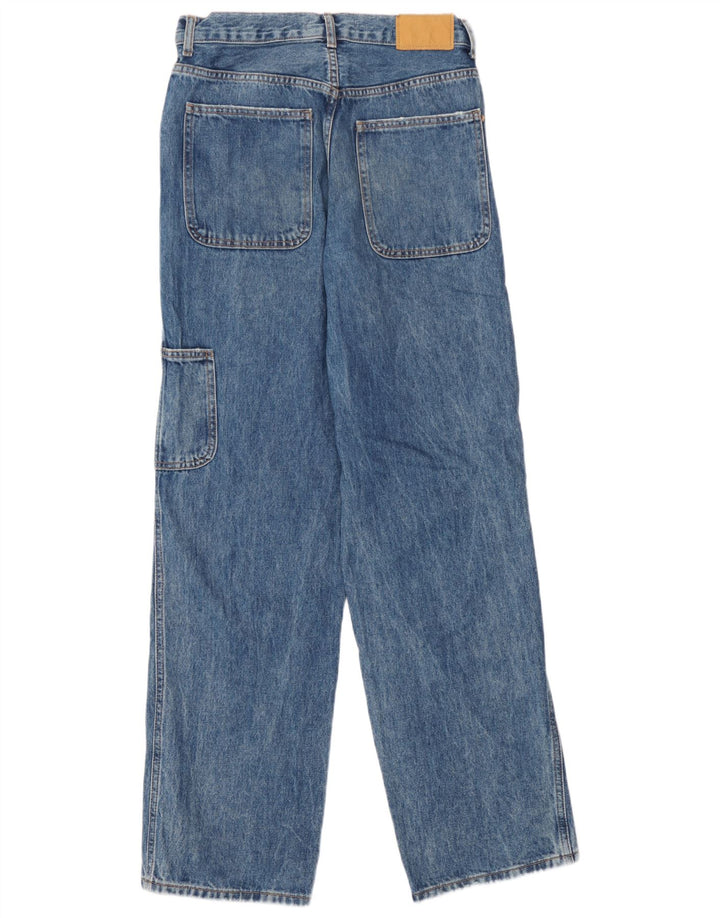 Мужские прямые джинсы-карго Zara EU 38 Small W30 L33 Темно-синие