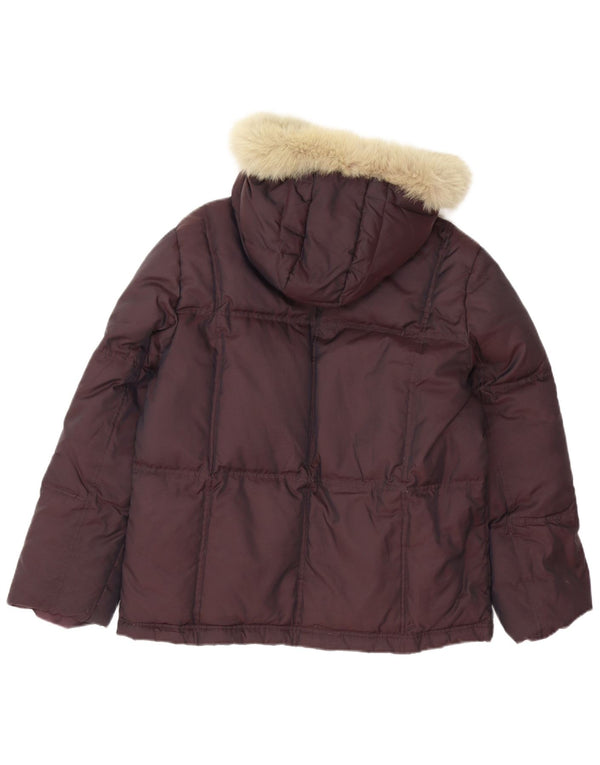 Fila Женская стеганая куртка с капюшоном IT 46/48 Большой Коричневый Полиамид
