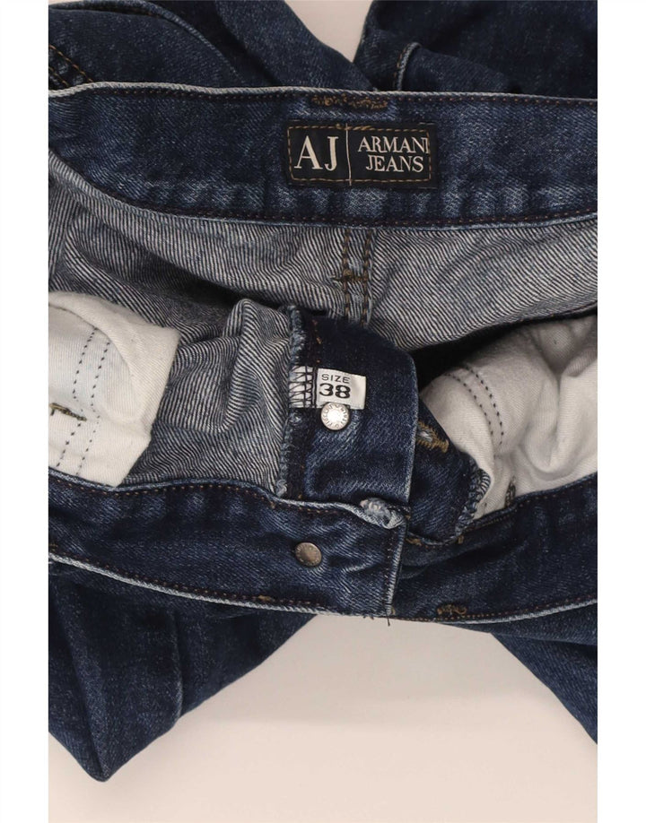 Мужские прямые джинсы Armani W38 L34 темно-синие, хлопок
