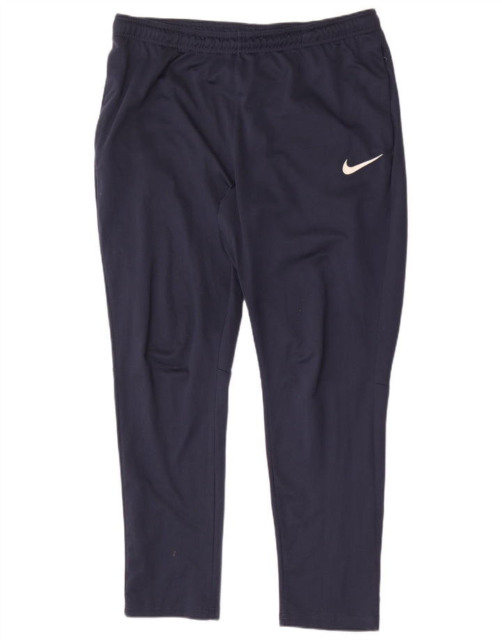 Мужские спортивные брюки Nike Dri Fit 2XL темно-синие из полиэстера