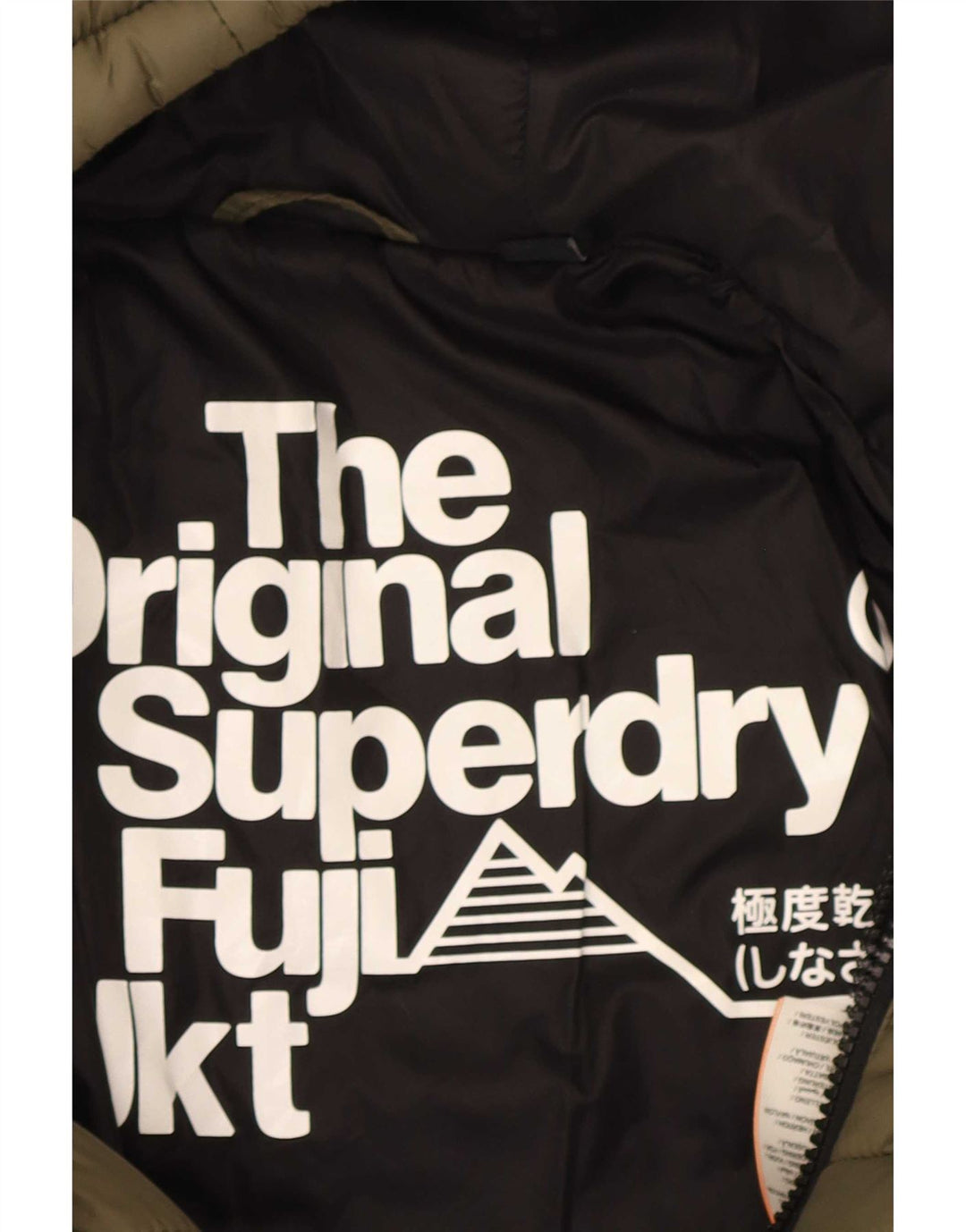 Женская утепленная куртка с капюшоном Superdry UK 10, маленький нейлон цвета хаки