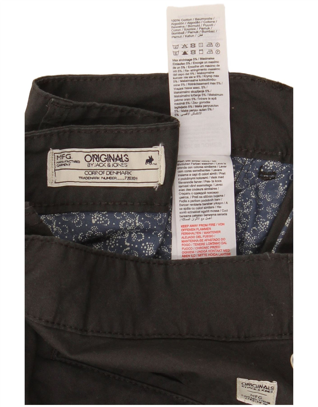 Мужские шорты чинос JACK & JONES стандартного кроя W36, большие черные, хлопковые