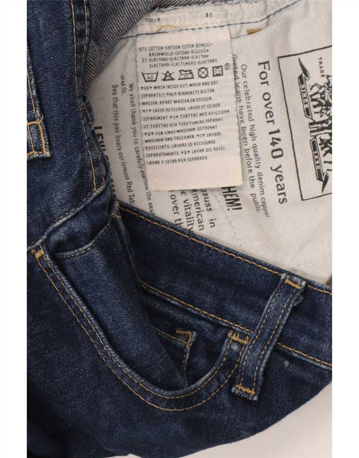 Женские узкие джинсы Levi's W28 L34, темно-синий, хлопок