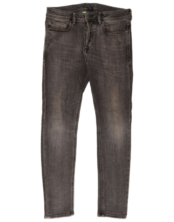 Мужские джинсы скинни Diesel W30 L30 серые, хлопок