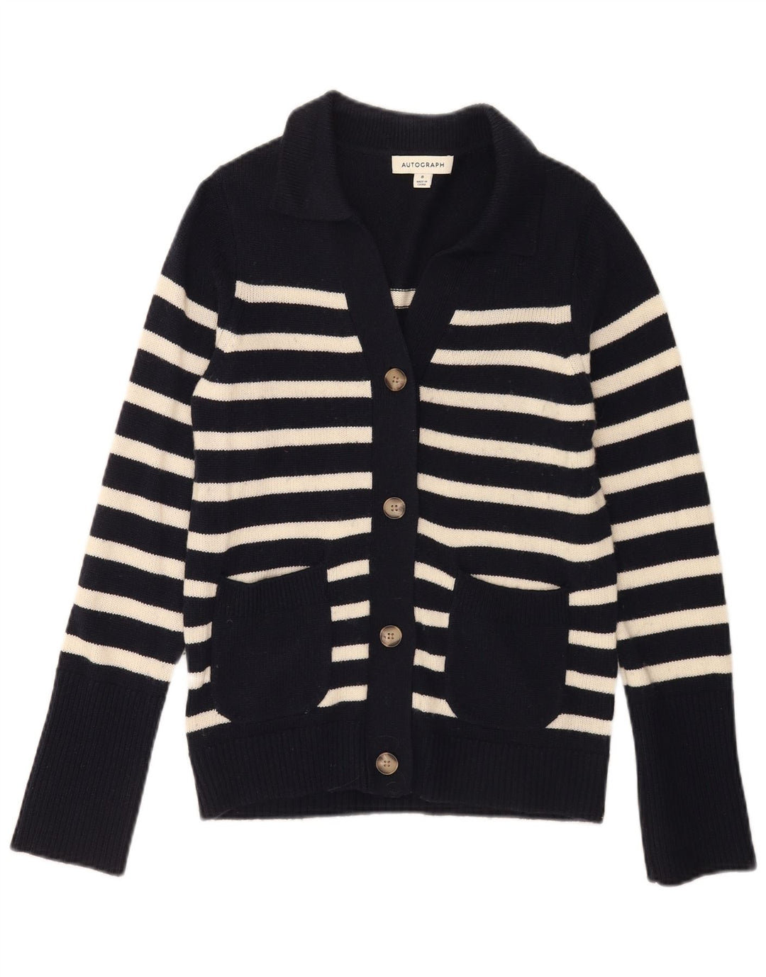Женский кардиган с автографом Marks & Spencer, Великобритания, 8, маленький, темно-синий