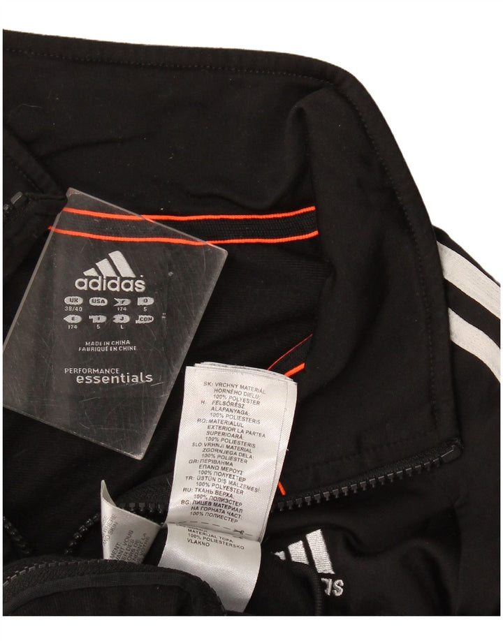 Мужская спортивная куртка Adidas Climalite UK 38/40, средний черный полиэстер