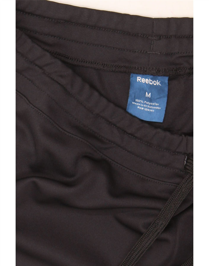 REEBOK Womens Bermuda Sport Shorts UK 14 Medium  Black Colourblock Vintage Reebok and Second-Hand Reebok from Messina Hembry 