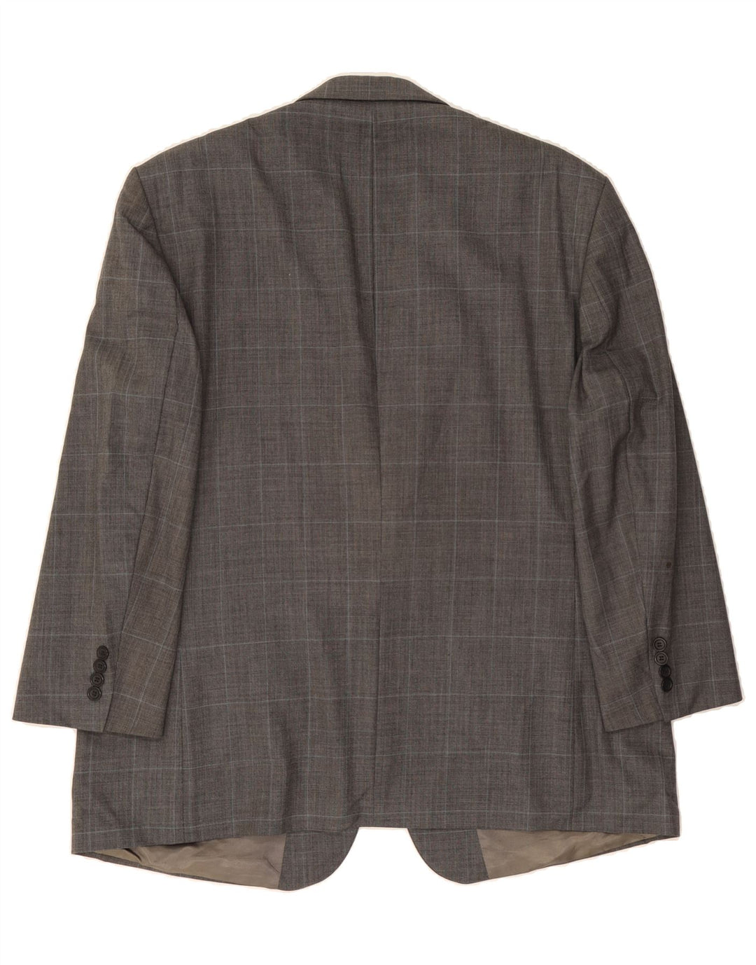 NAUTICA Mens 2 Button Blazer Jacket UK 46 3XL Grey Check Wool Vintage Nautica and Second-Hand Nautica from Messina Hembry 