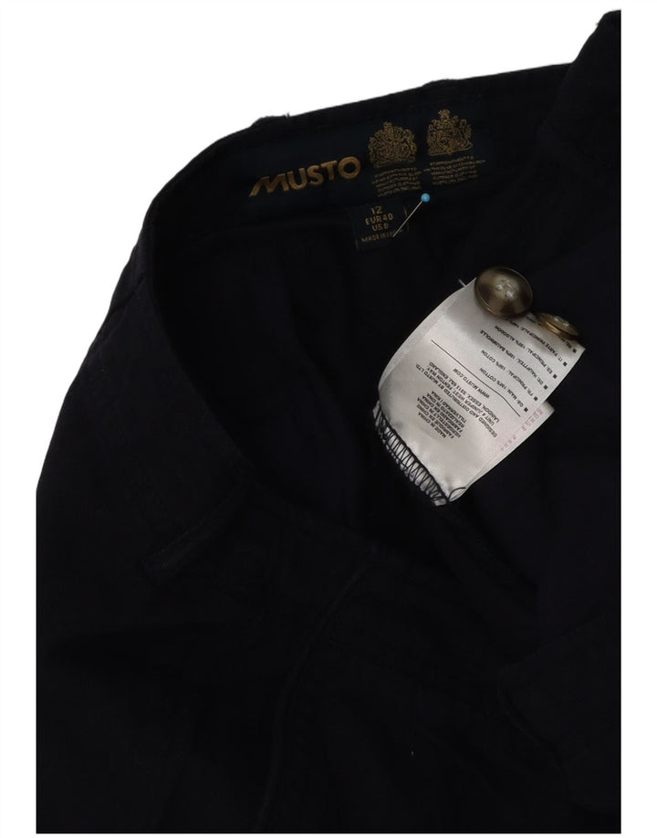 Женские шорты чинос Musto UK 12 Medium W32 Темно-синие, хлопок