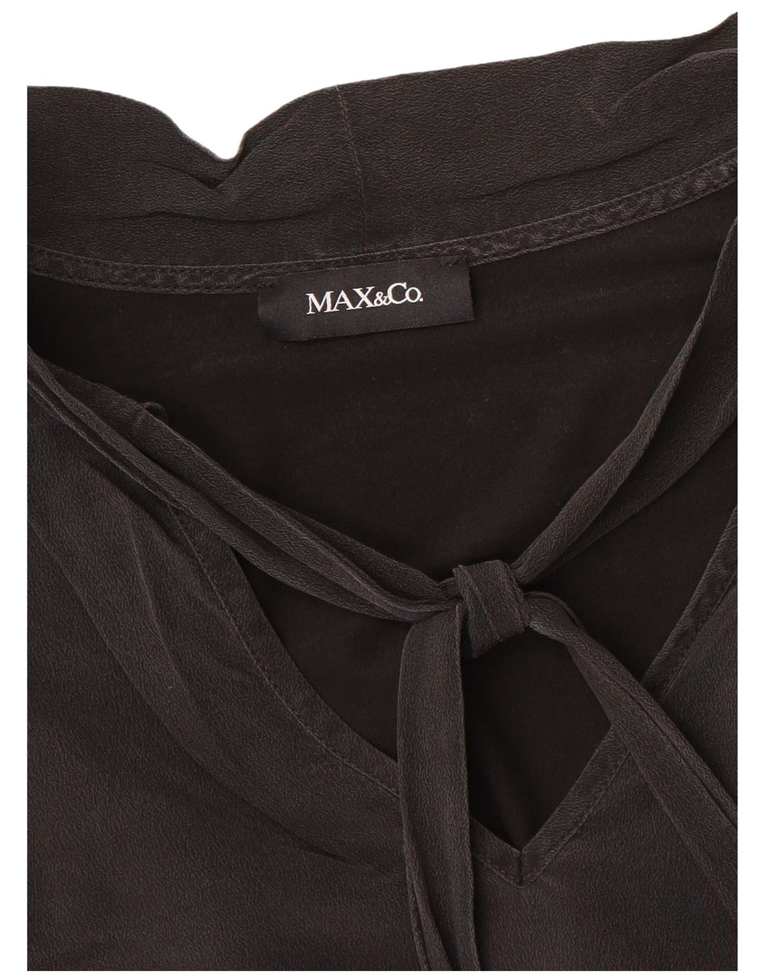 Женская блузка с длинным рукавом Max & Co., Великобритания 14, средний черный
