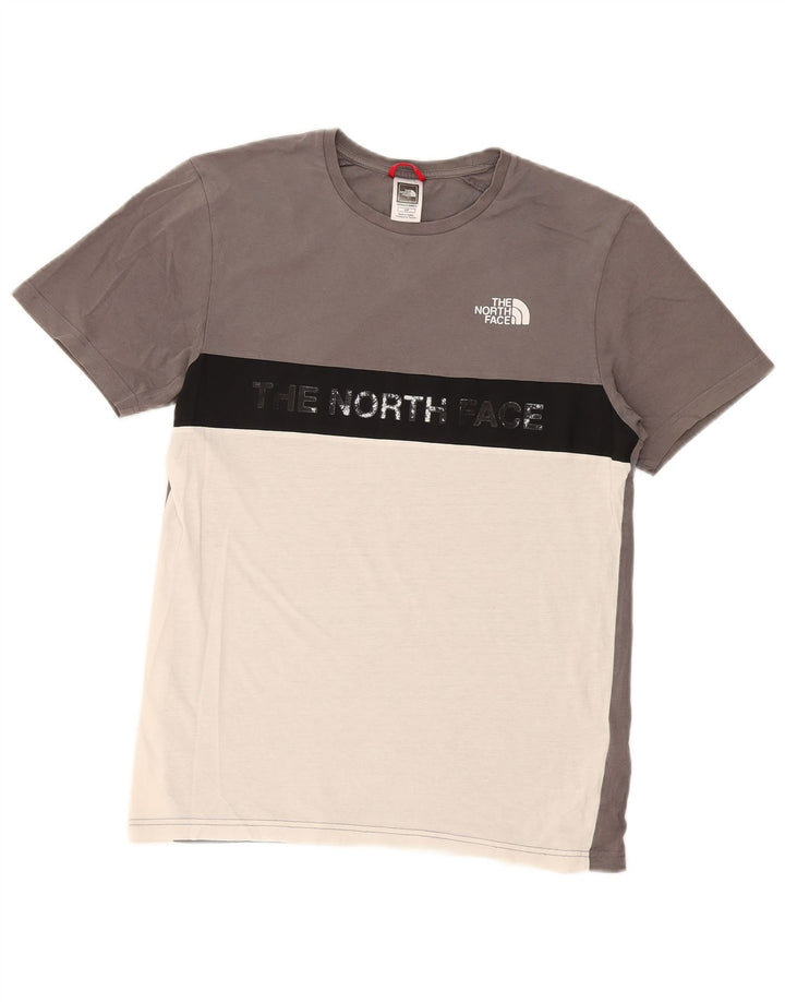 Мужская футболка с графическим рисунком The North Face, маленький серый цветной блок