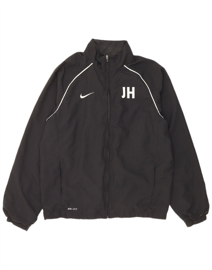 Мужская спортивная куртка Nike Dri Fit, большая черная полиэстеровая куртка