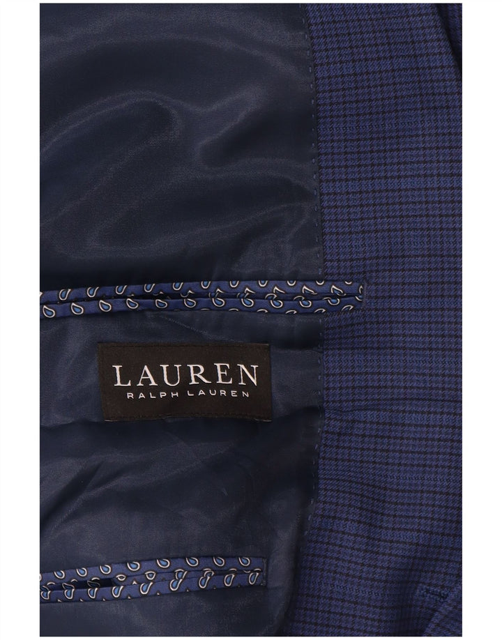Мужской пиджак на двух пуговицах Ralph Lauren UK 42 XL Синий "гусиные лапки"