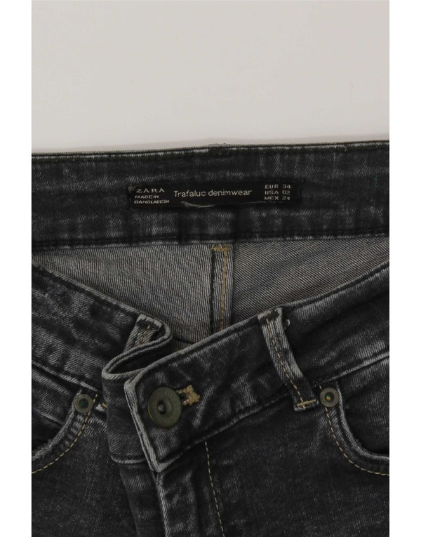 Женские джинсы скинни Zara Trafaluc EU 34 2XS W24 L28 Серые
