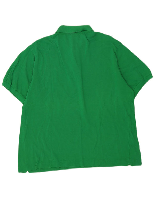 Мужская рубашка-поло Lacoste, размер 7, 2XL, зеленый хлопок